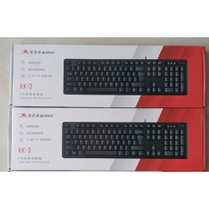 双飞燕（A4TECH）全新原装KK-3有线键盘办公多媒体防水便携